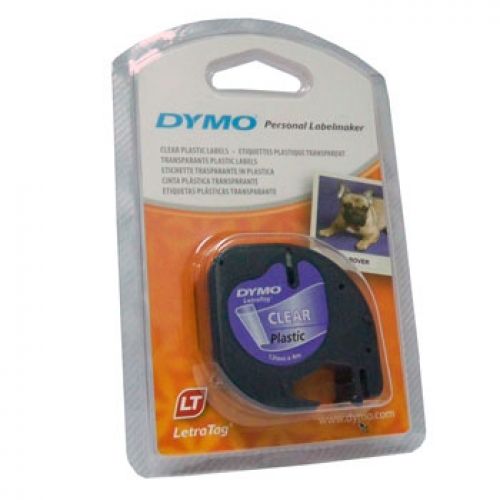 Fita Gravacao Dymo 12mmx4m Preto/Transp. (12267) , Dymo , 12712267 , 5411313122672